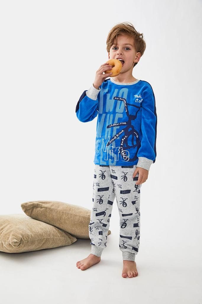 22207103 PIJAMA NIÑA TERCIOPELO TOBOGAN