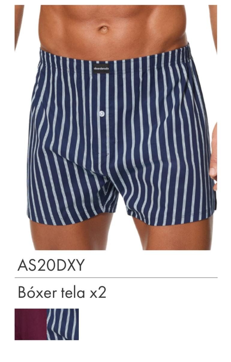 AS20DXY BOXER TELA ESTAMPADO BOTONES PACK 2 ABANDERADO
