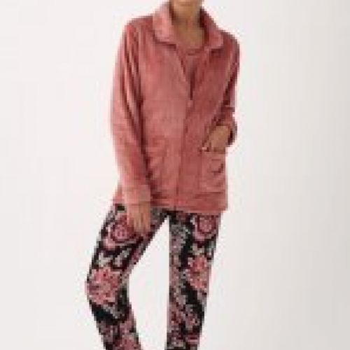 N 19832 PIJAMA MUJER + BATA (3 PIEZAS) PROMISE