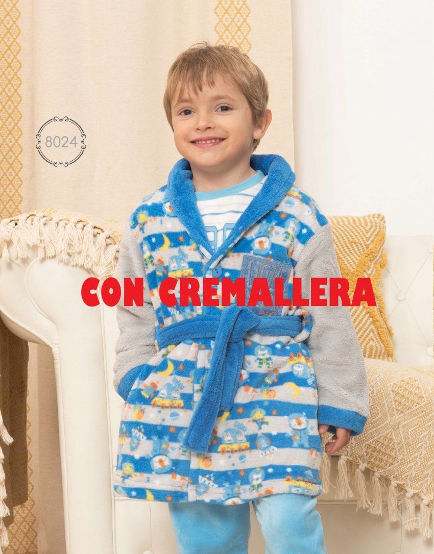 8024 CR BATA NIÑO CREMALLERA
