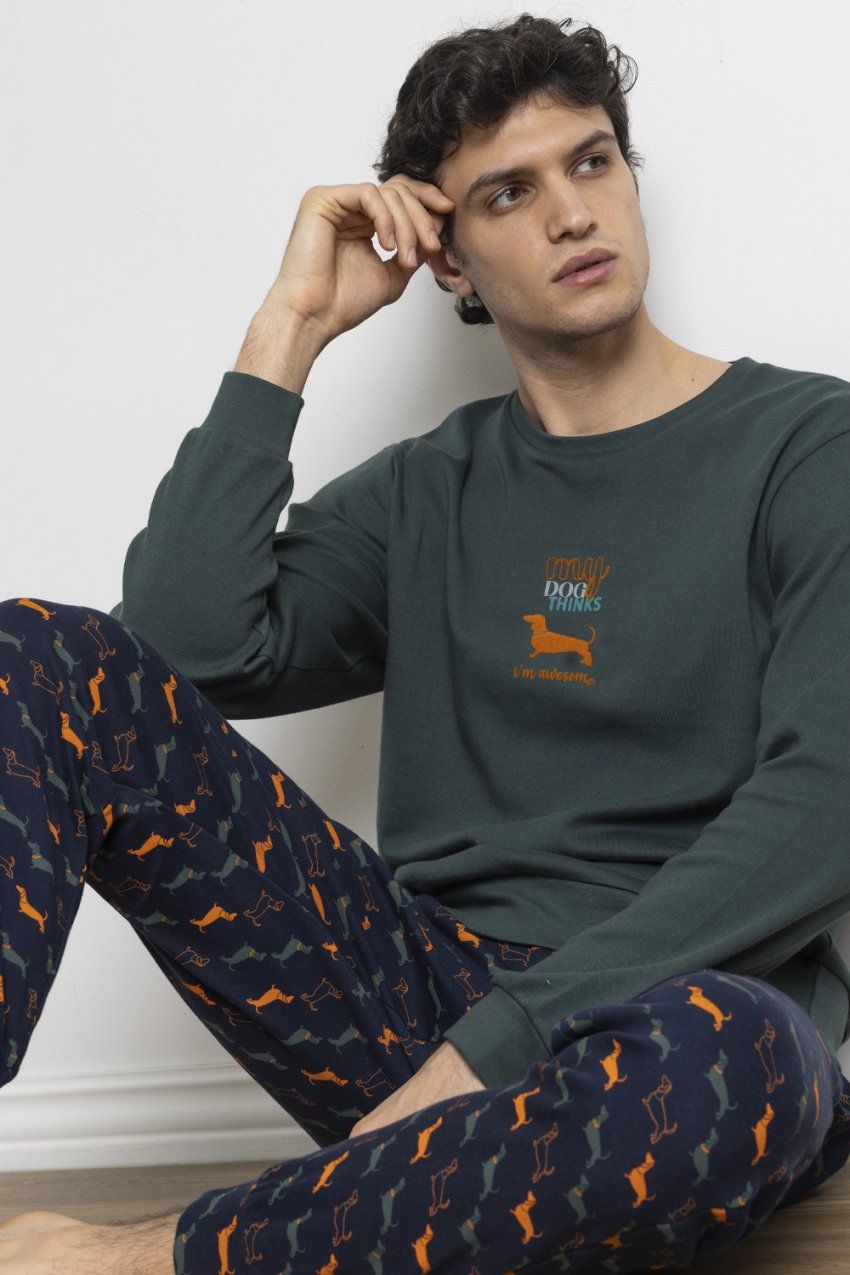 63751 PIJAMA HOMBRE MY DOG INTERLOCK  ADMAS DIVER
