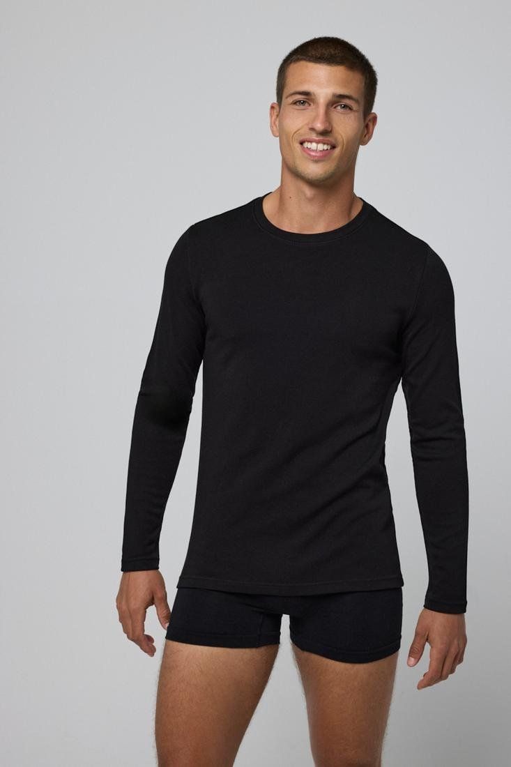 Camiseta térmica manga larga para hombre con interior afelpado y tacto extrasuave. Cuello redondo.101047