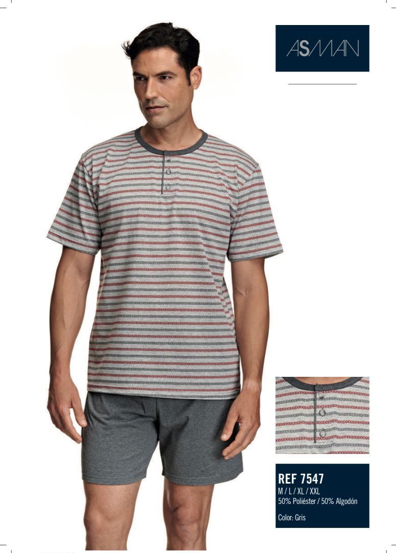 7547 PIJAMA CABALLERO VERANO ASSMAN