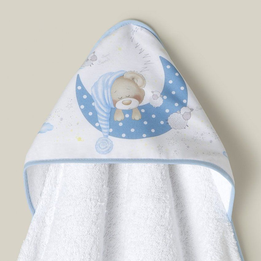 1225 CAPA BAÑO OSO DORMILON INTERBABY (TOALLA) 1X1 INTERBABY