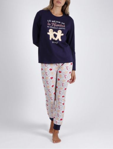 50746 PIJAMA SEÑORA INTERLOCK GALLETAS ADMAS