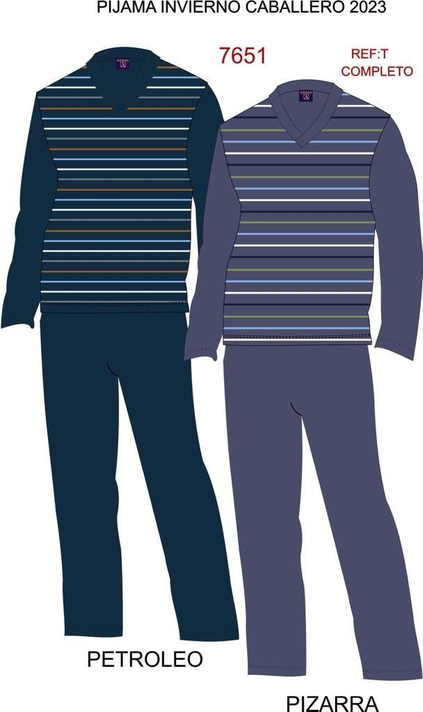 7651 PIJAMA CABALLERO MICRO POLAR ASSMAN