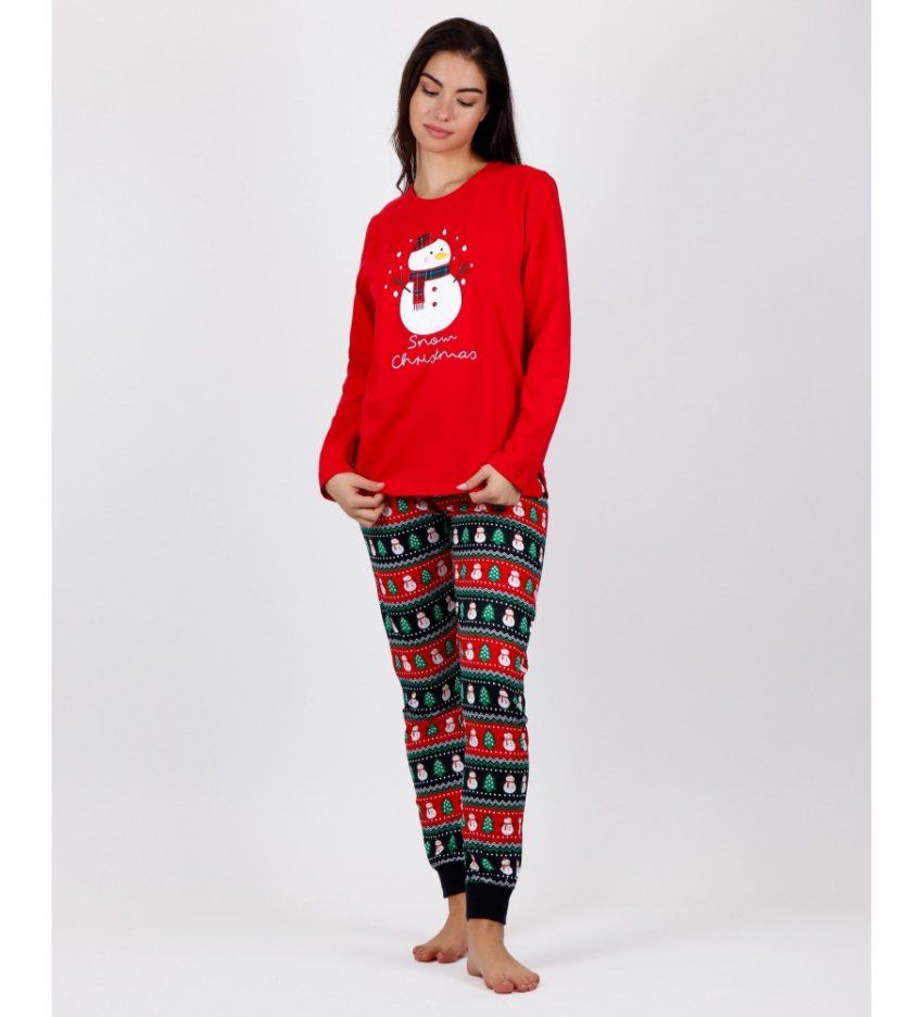 55914 PIJAMA SEÑORA INTERLOCK MUÑECO NIEVE ADMAS
