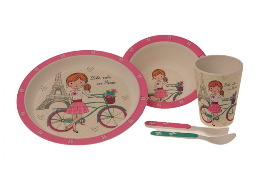 10634 VAJILLA INFANTIL PARIS GAMBERRITOS