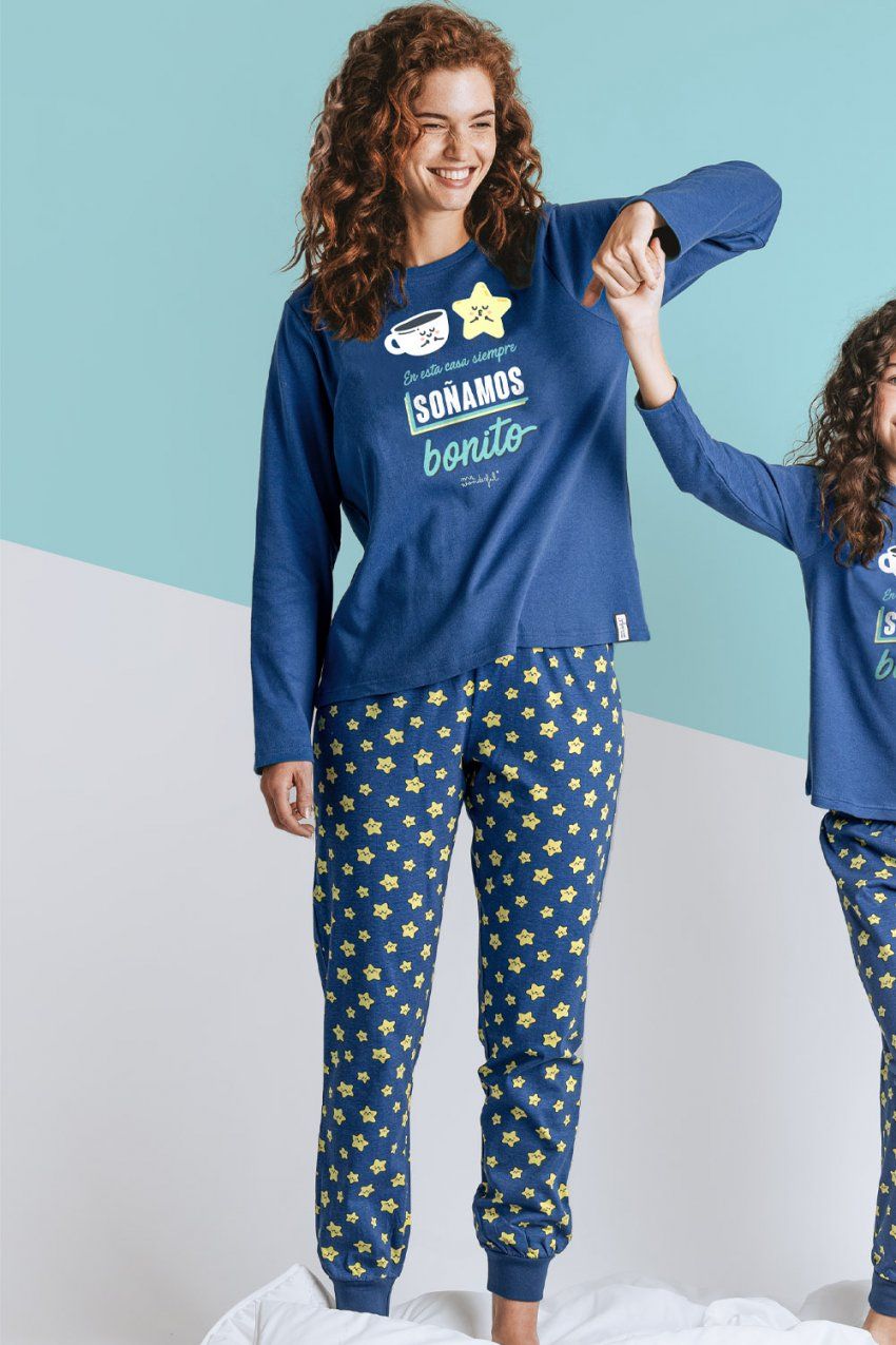 60369 PIJAMA SEÑORA INTERLOCK MR WONDERFULL ADMAS