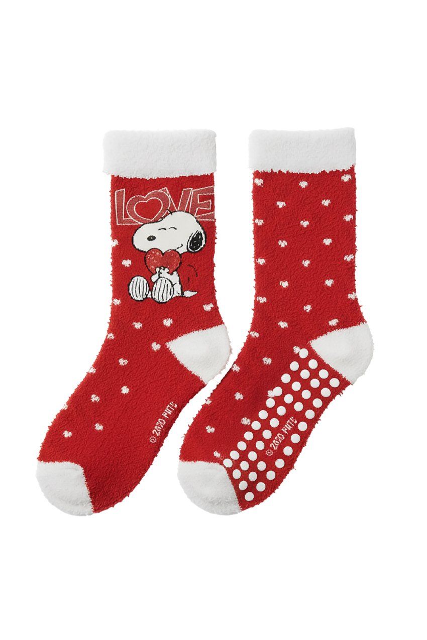 21365 CALCETIN MUJER ANTIDESLIPANTE EXPOSITOR SNOOPY LOVE ADMAS