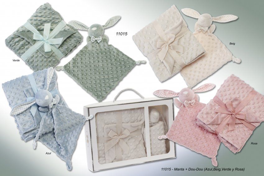 11015  MANTA INFANTIL + DOU DOU 80X110 GAMBERRITOS