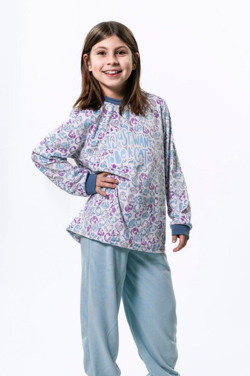 KN 455 PIJAMA NIÑA SPANDEX 8 a 16 años KINANIT