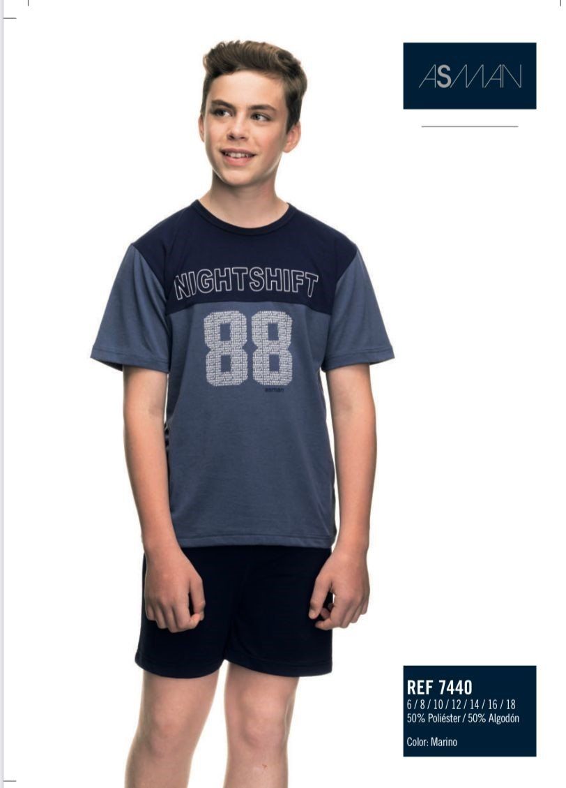 7440 PIJAMA NIÑO  ASMAN  VERANO