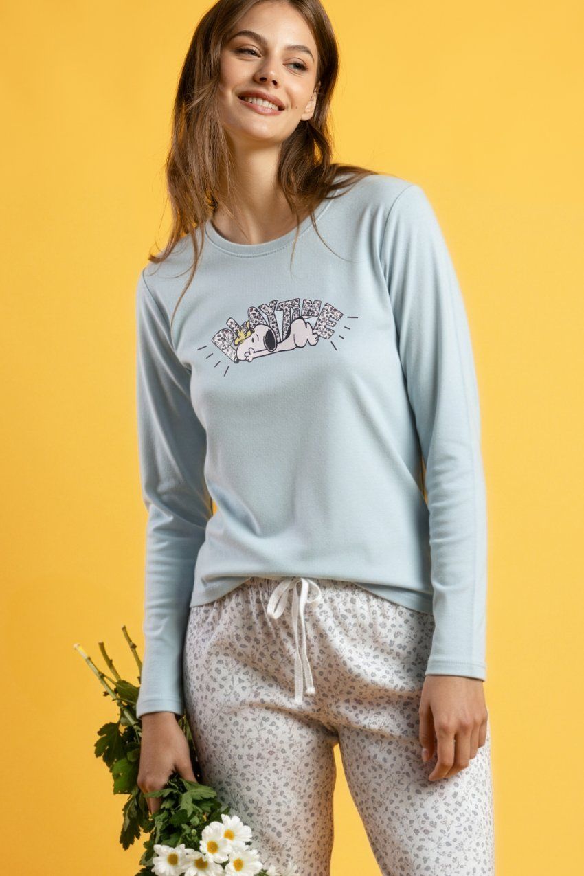 PIJAMA SNOOPY MUJER AL POR MAYOR