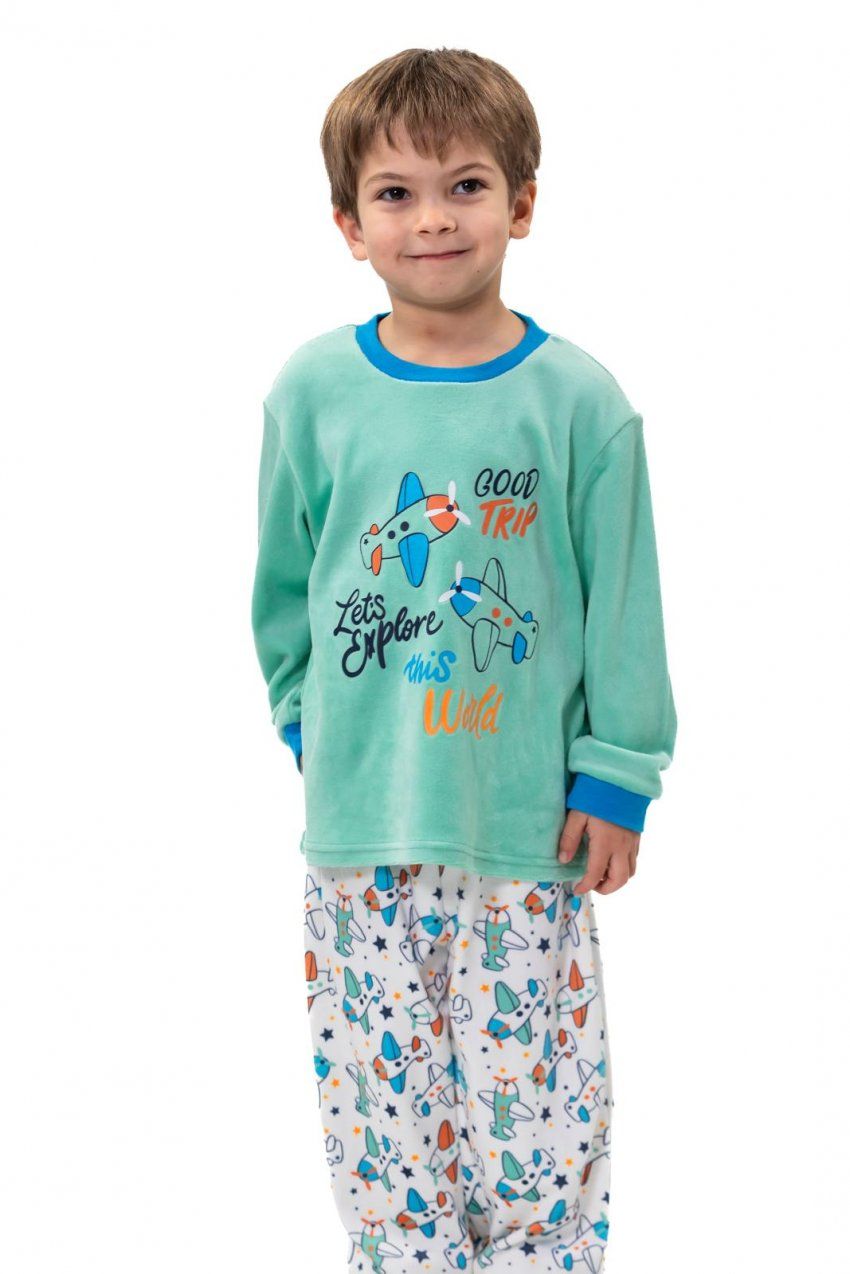 KN 155 PIJAMA  NIÑO  SPANDEX 2 a 6 AÑOS KINANIT