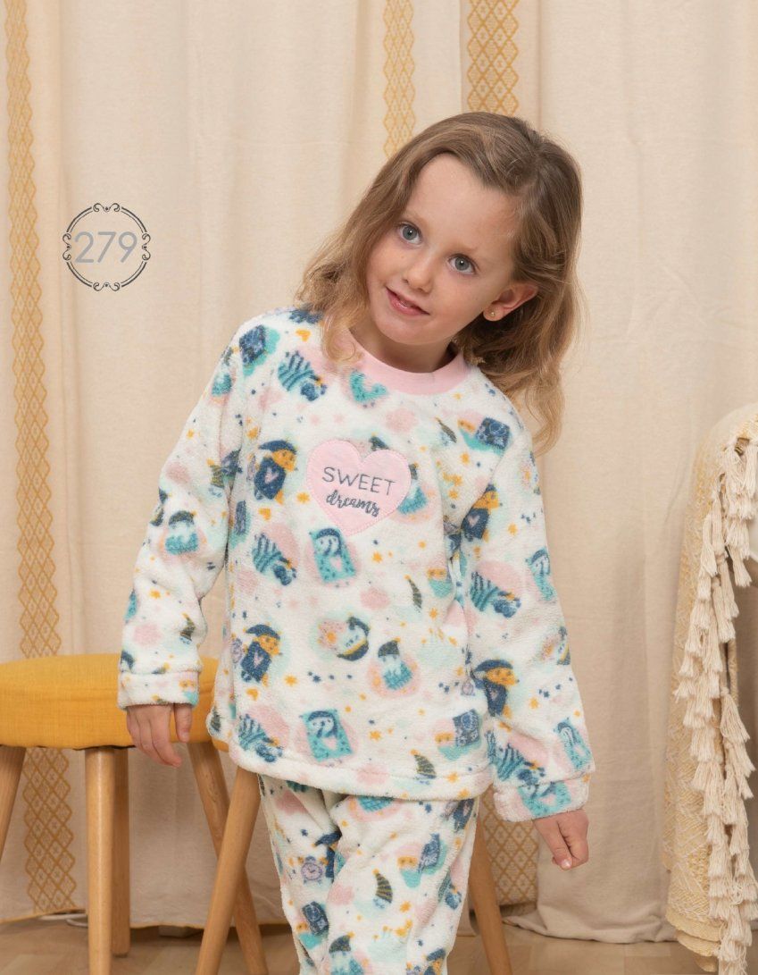 KN 279 PIJAMA INFANTIL NIÑA (NACARINA)  2 a 6 KINANIT
