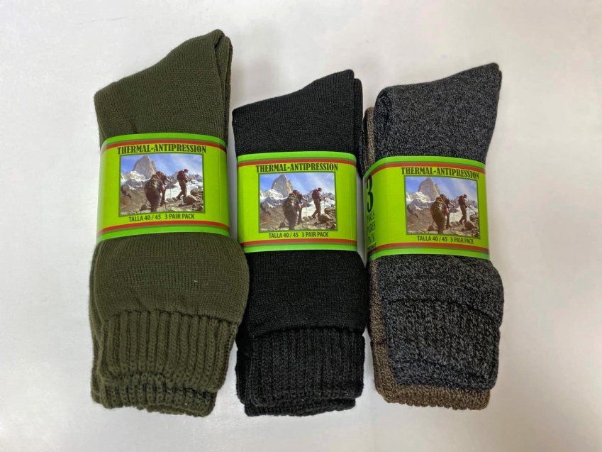 CALCETÍN THERMAL ANTIPRESIÓN A 8 PRECIO UNIT.: 0,90€ PACK 3