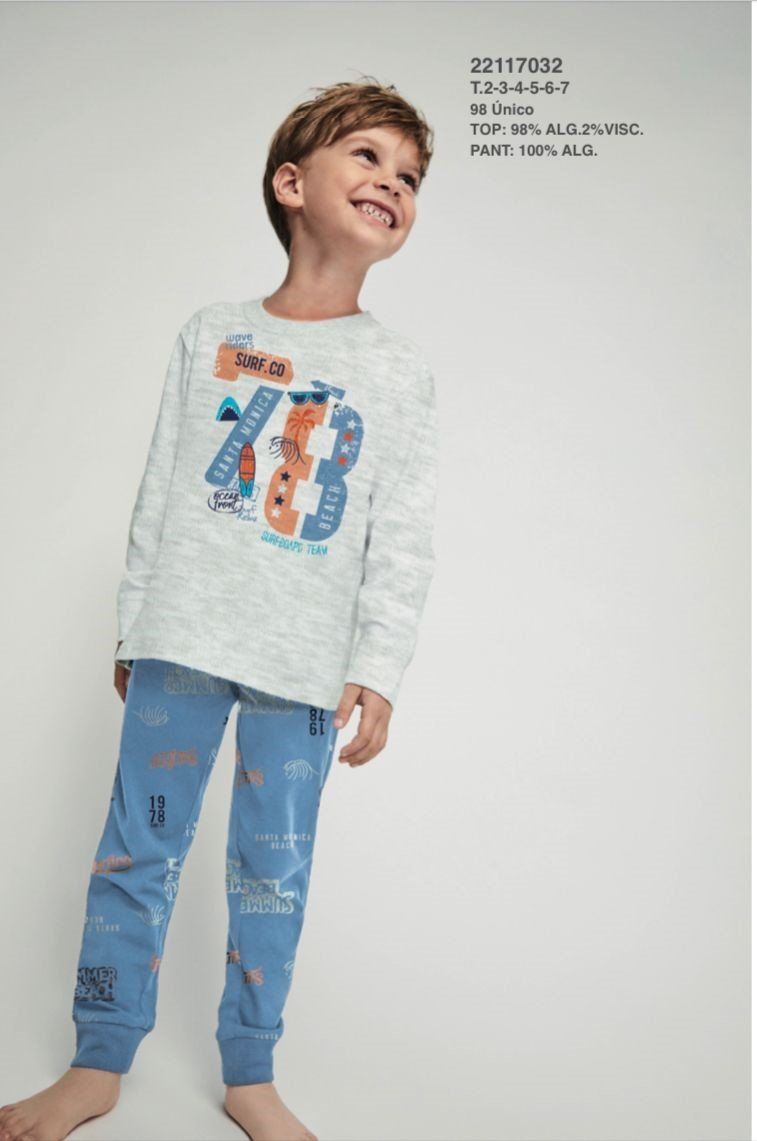 22117032 PIJAMA NIÑO 2 A 7 TOBOGAN