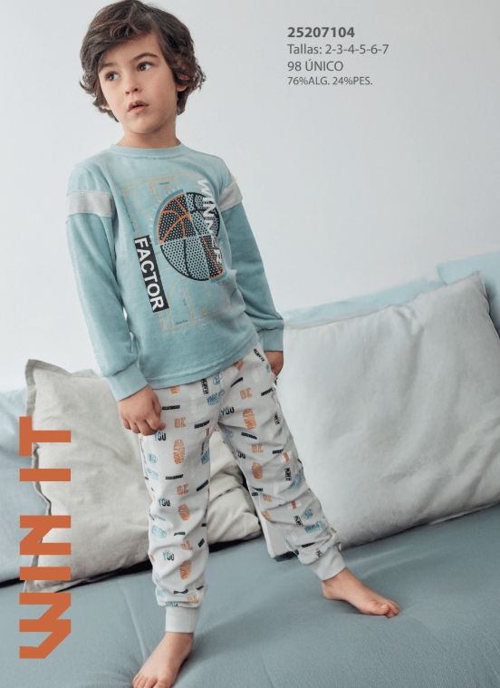 25207104 pijama niño terciopelo al por mayor