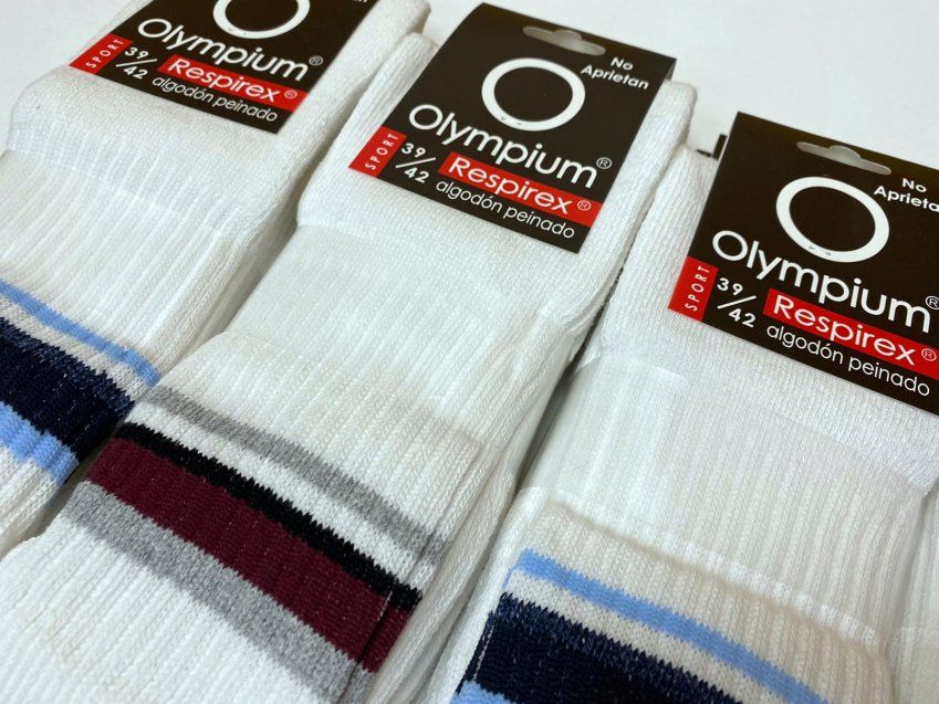 CALCETÍN OLYMPIUM PRECIO UNIT.: 0,50€ FABRICACIÓN PROPIA OLYMPIUM