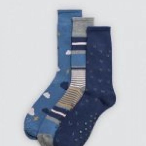 12952 Calcetines estampados térmicos para mujer con diseño antideslizante y puño antipresión.