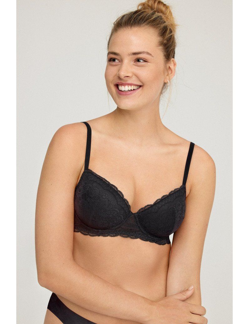 sujetador relleno con aros confeccionado en encaje 6