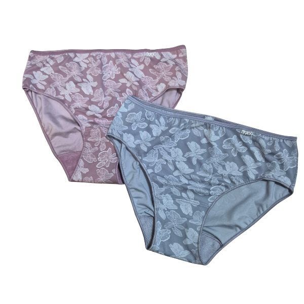 Braga midi Avet 32096 de microfibra jacquard floral con ajuste cómodo y cobertura completa para mujer