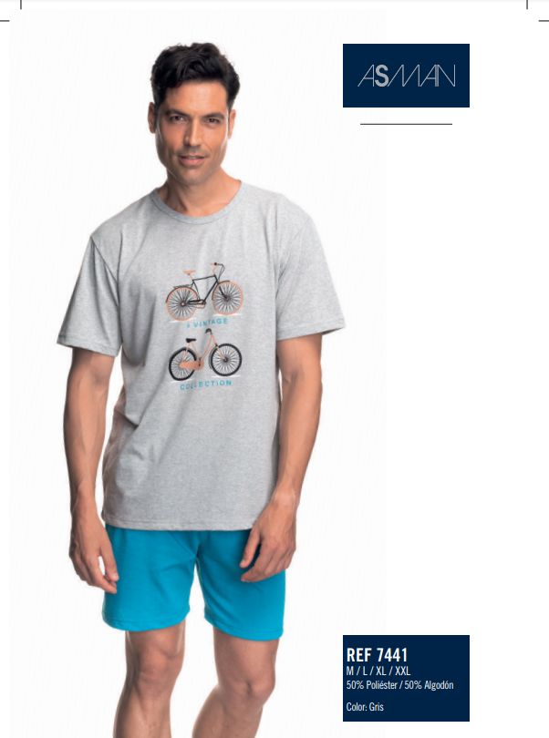 7441 PIJAMA CABALLERO VERANO ASSMAN
