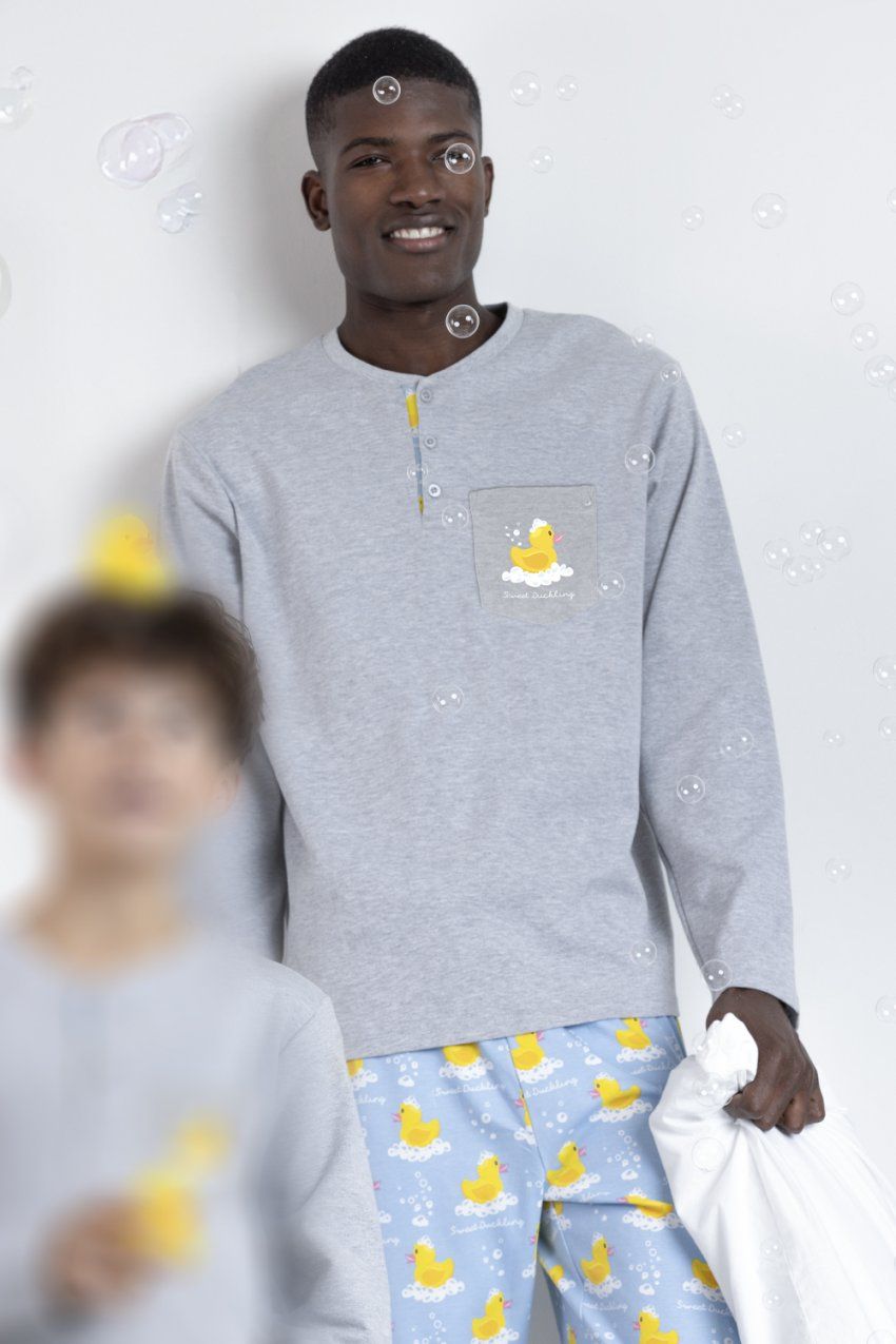 63807 PIJAMA HOMBRE PATOS INTERLOCK ADMAS