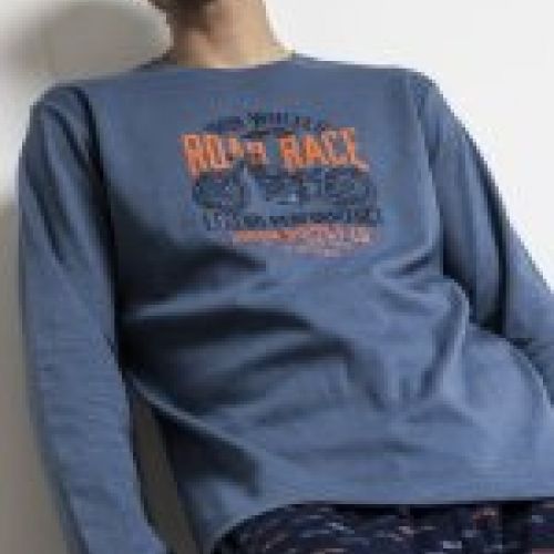 63754 Pijama para hombre de manga larga y pantalon largp de algodon invierno de motos de admas