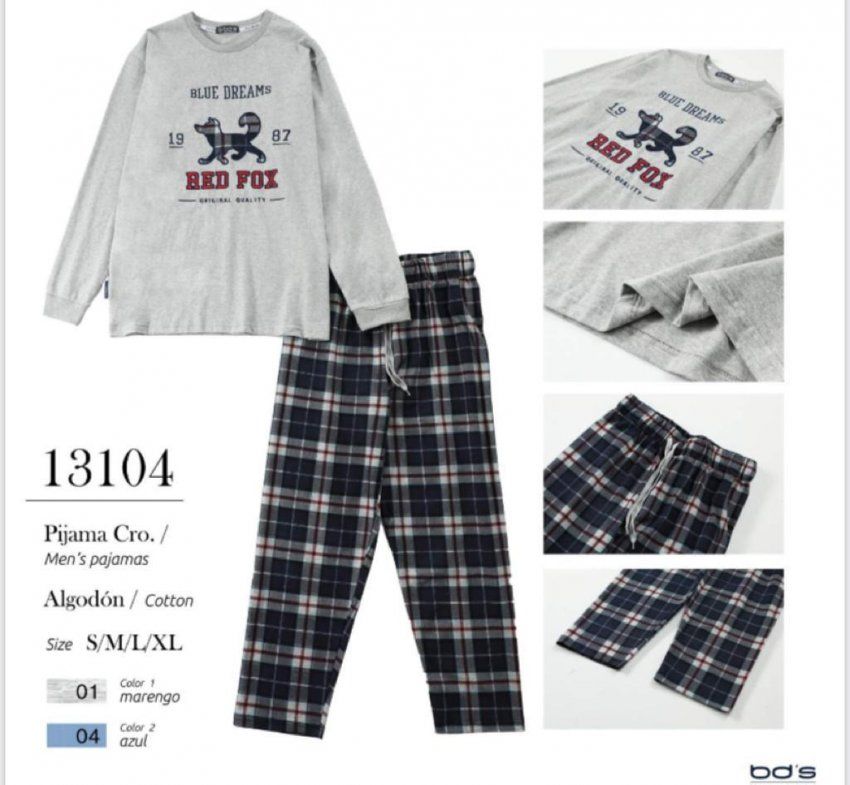 13104 pijama cballero algoson blue dreams
