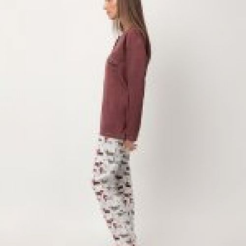 63622 PIJAMA MUJER PERRITOS INTERLOCK ADMAS