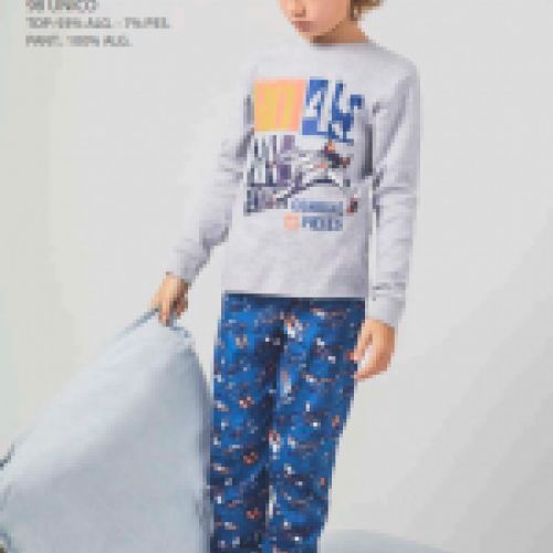 23208001 PIJAMA NIÑO INTERLOCK 8 A 16