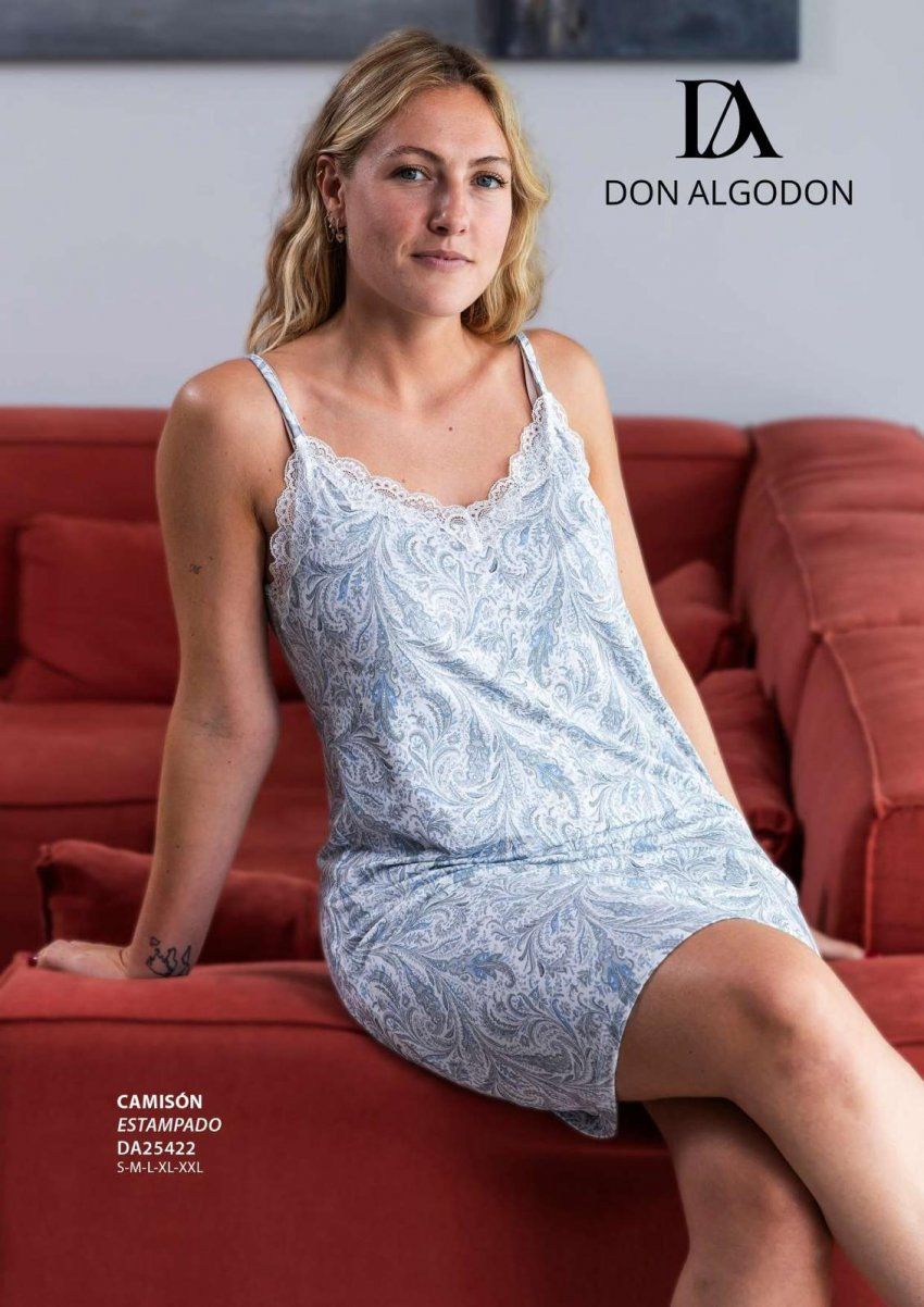 DA25422 CAMISON MUJER DON ALGODON