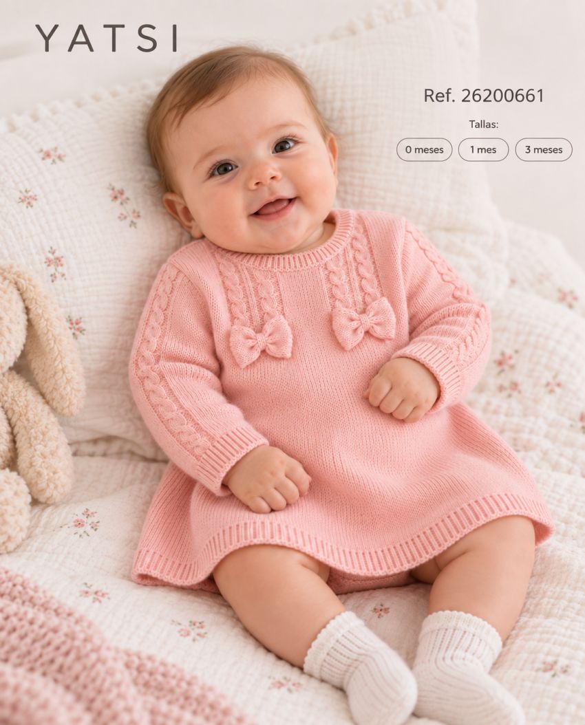26200661 VESTIDO TRICOP BEBE PUNTO YATSI