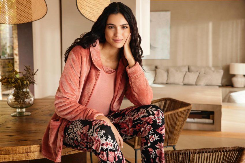 N 19832 PIJAMA MUJER + BATA (3 PIEZAS) PROMISE