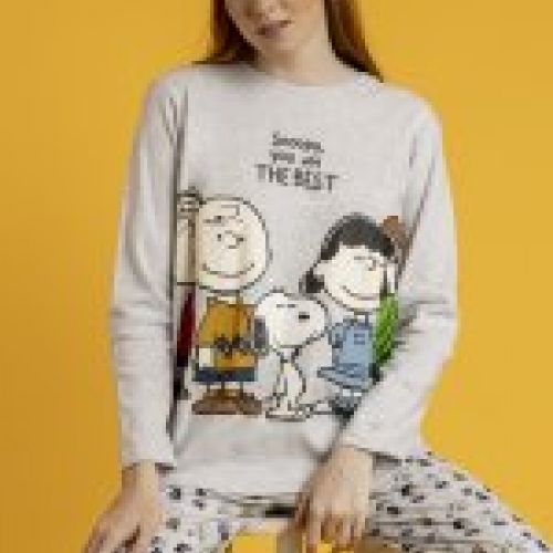63428 PIJAMA MUJER 100% ALGODON SNOOPY ADMAS al por mayor