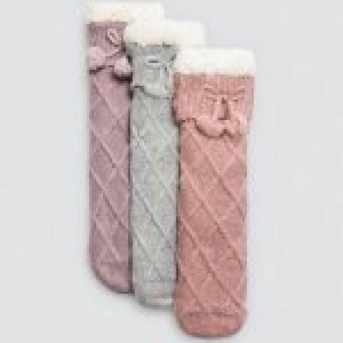 12970 Calcetines con doble antideslizante para mujer. Este modelo tiene puño antipresión y tacto extrasuave.