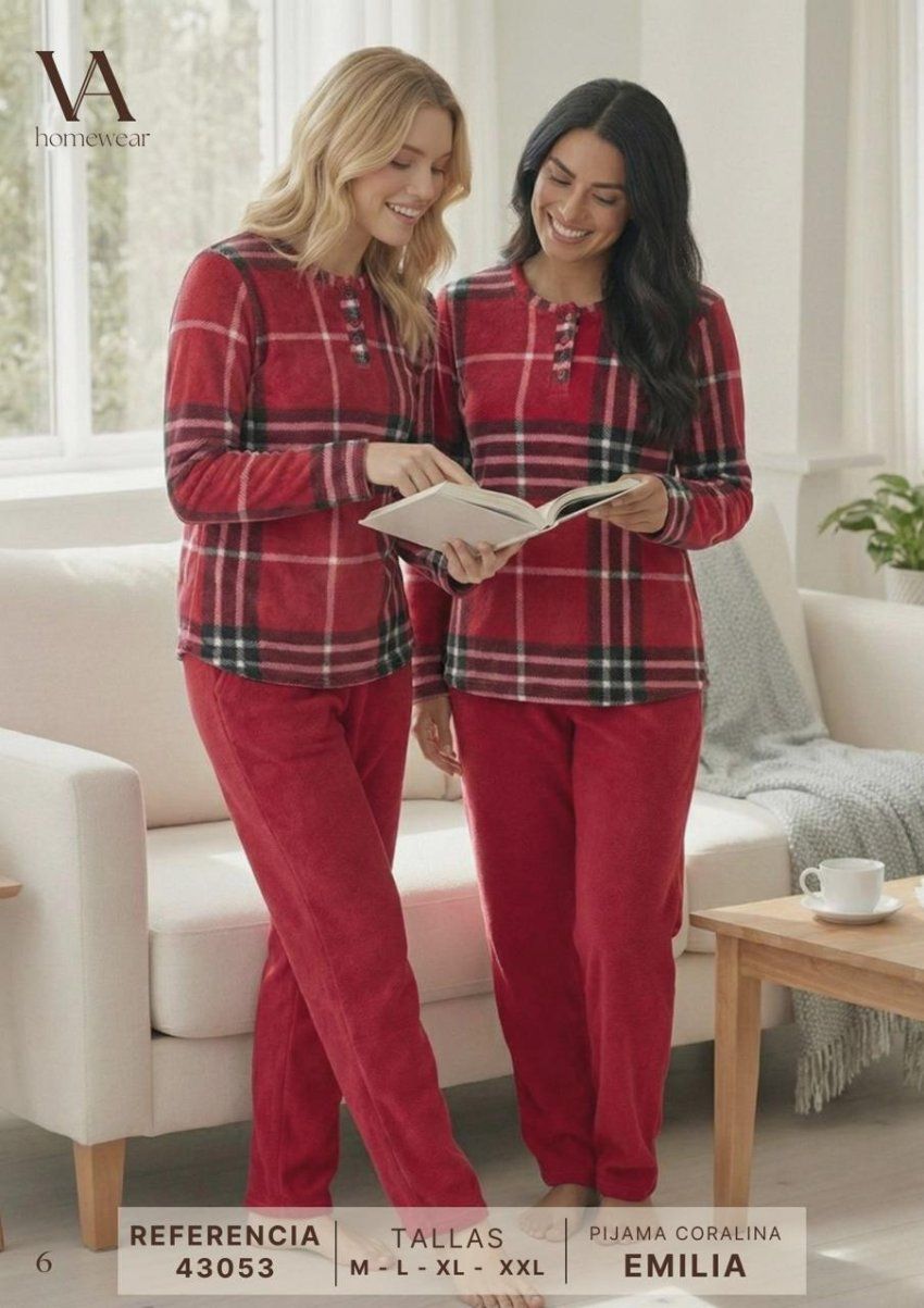 pijama mujer coralina vanila