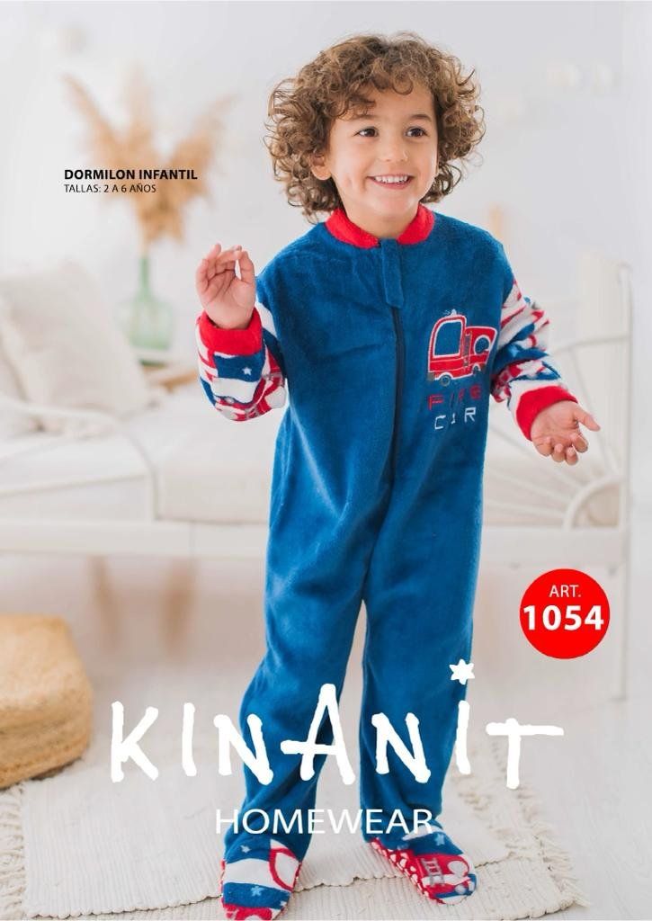 KN 1054 PIJAMA NIÑO DORMILON CORALINA 2 A 6 KINANIT