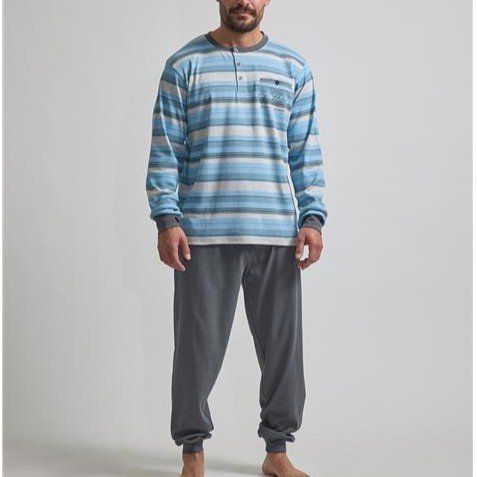 25208930 PIJAMA CABALERO INTERLOCK 100% ALGODON / 25209030 TALLAS GRANDES DIASSI