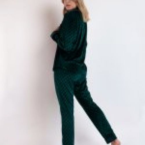 62555 PIJAMA MUJER ABIERTO TERCIOPELO  ADMAS LUXURY