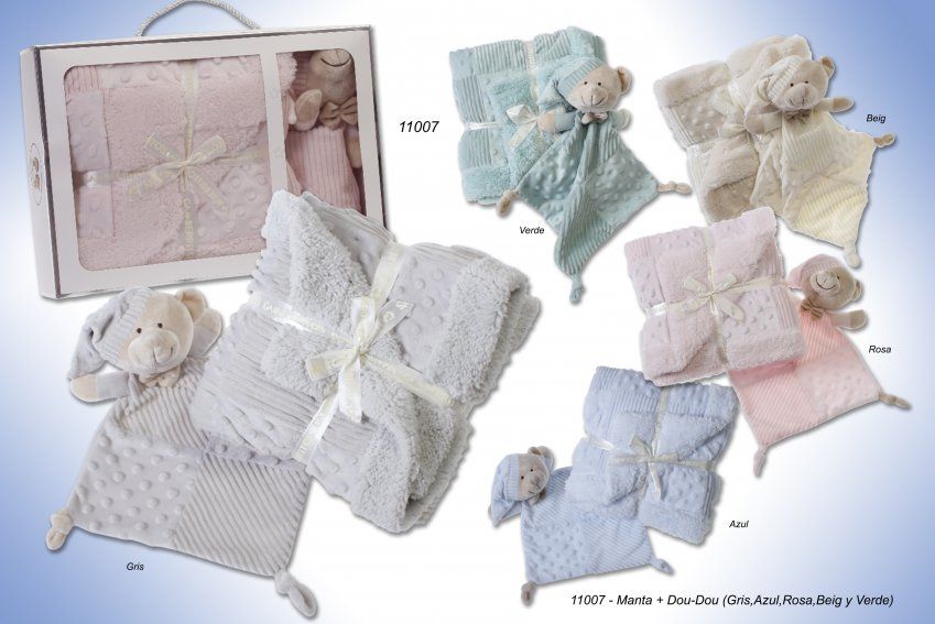 11007 MANTA INFANTIL + DOU DOU 80X110 GAMBERRITOS