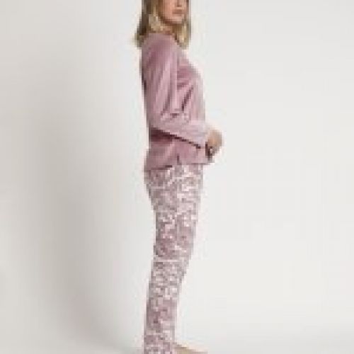 62654 PIJAMA MUJER CALENTITO VELVET ADMAS CLASSIC
