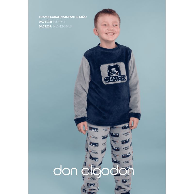 DA 21209 PIJAMA CORALINA NIÑO