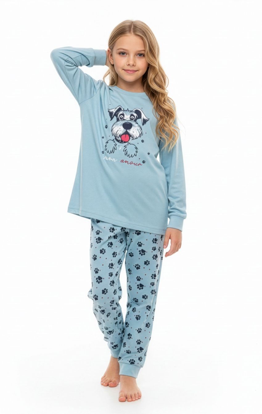 N 458 PIJAMA NIÑA ALGODON INTERLOCK 8 a 16 años KINANIT