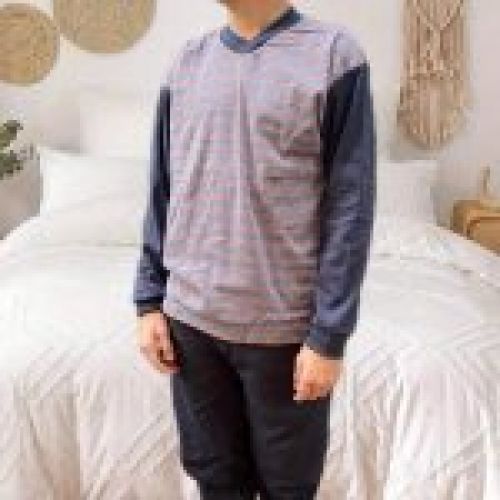 7648 PIJAMA CABALLERO ALGODON  FELPA ASSMAN