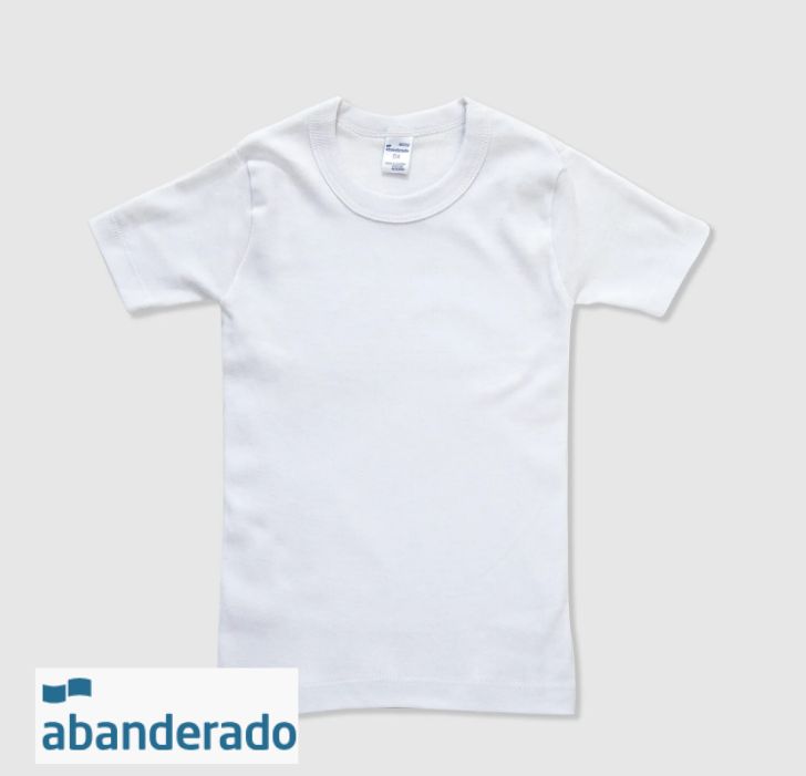 252 CAMISETA MANGA CORTA NIÑO ABANDERADO AL OR MAYOR