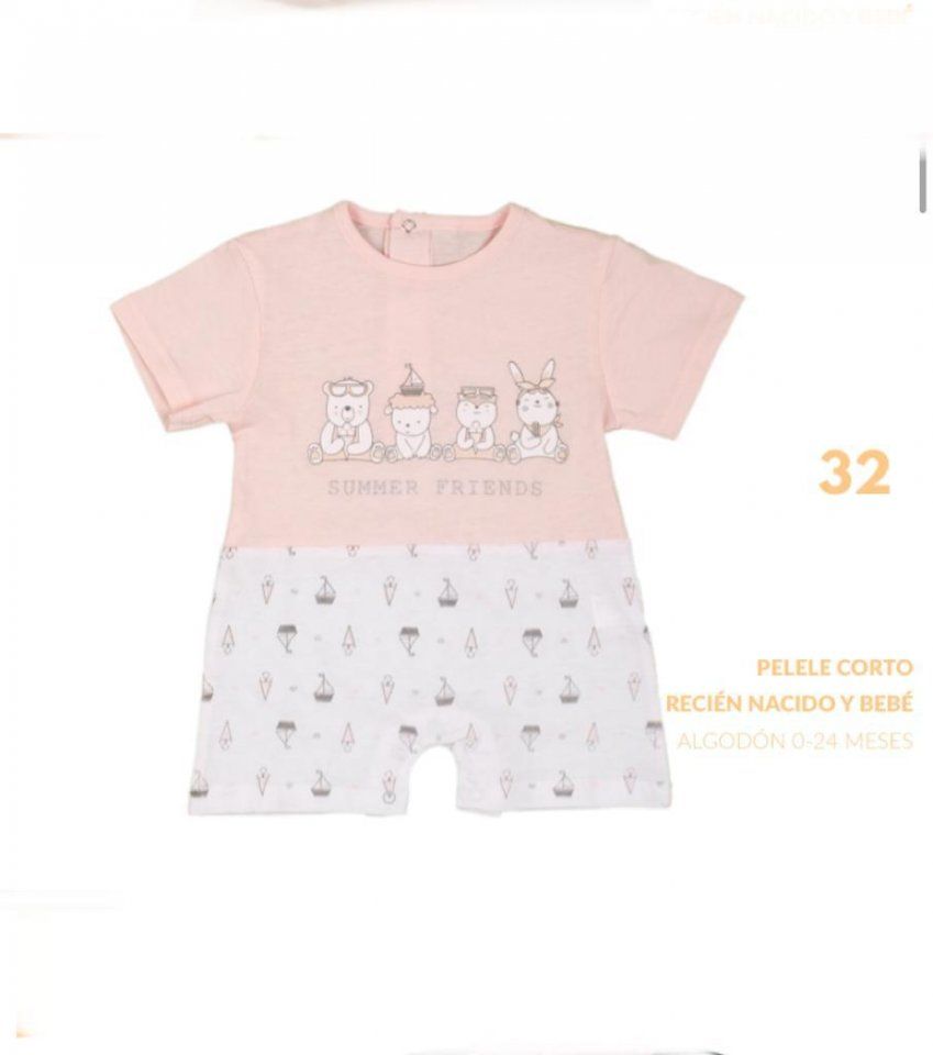 KN 34  PELELE VERAÑO  3 a 24 meses KINANIT (ALGODON)