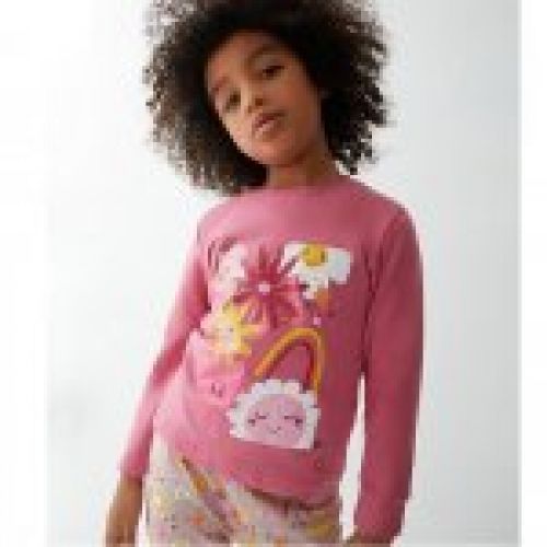 24207201 PIJAMA NIÑA INTERLOCK  2 a 6 AÑOS TOBOGAN